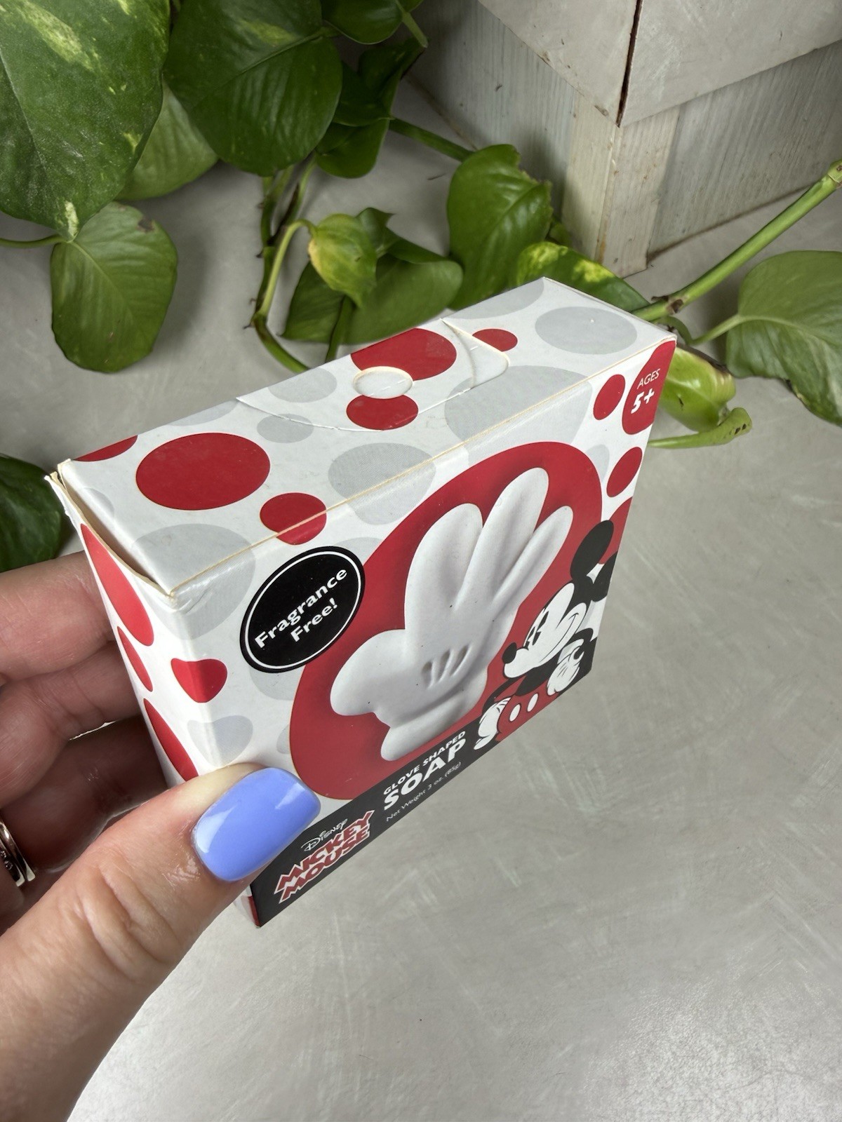 Disney Mickey Mouse White Glove Hand Shaped Soap Fragrance Free NEW in Box