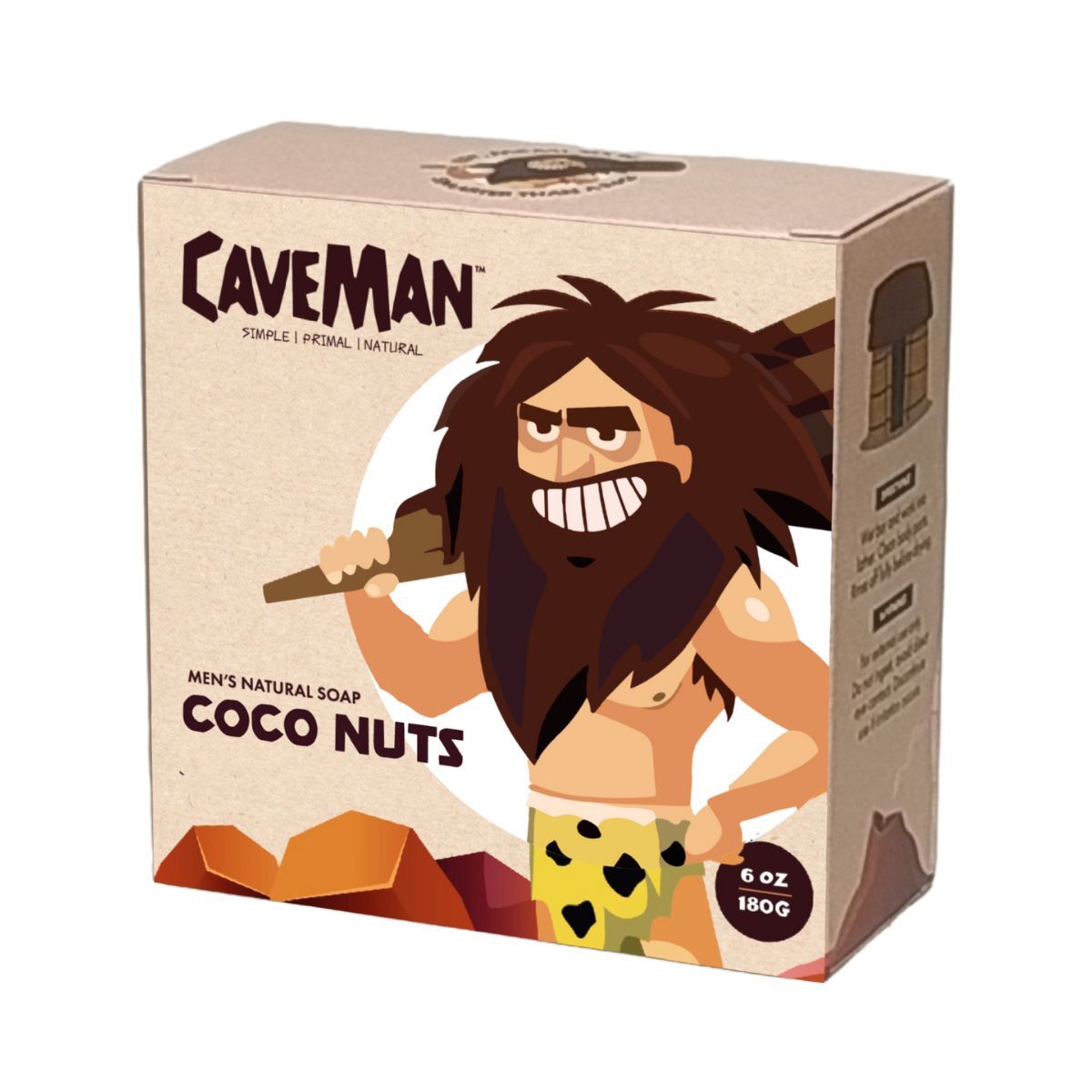 CaveMan Men’s Natural Soap – Moisturizing, Exfoliating, & Refreshing Bar Soaps