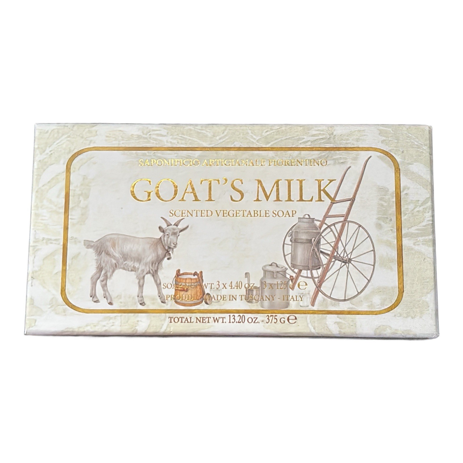 Saponificio Artigianale Fiorentino Goat Milk Scented Vegetable Soap 3 x 4.40 oz