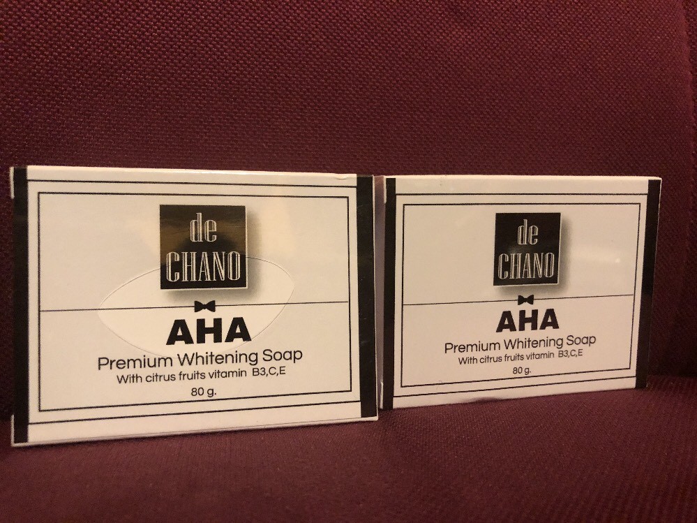 2 X De CHANO AHA Premium Whitening Soap. LOT OF 2. USA SELLER