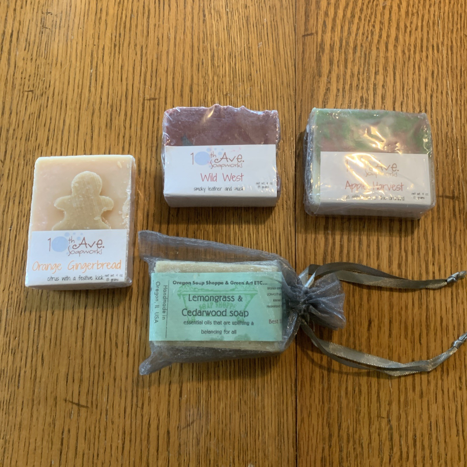 Natural Soap Lot Variety Deluxe Soaps Various Scents 4 Bars Handmade Wisc And IL