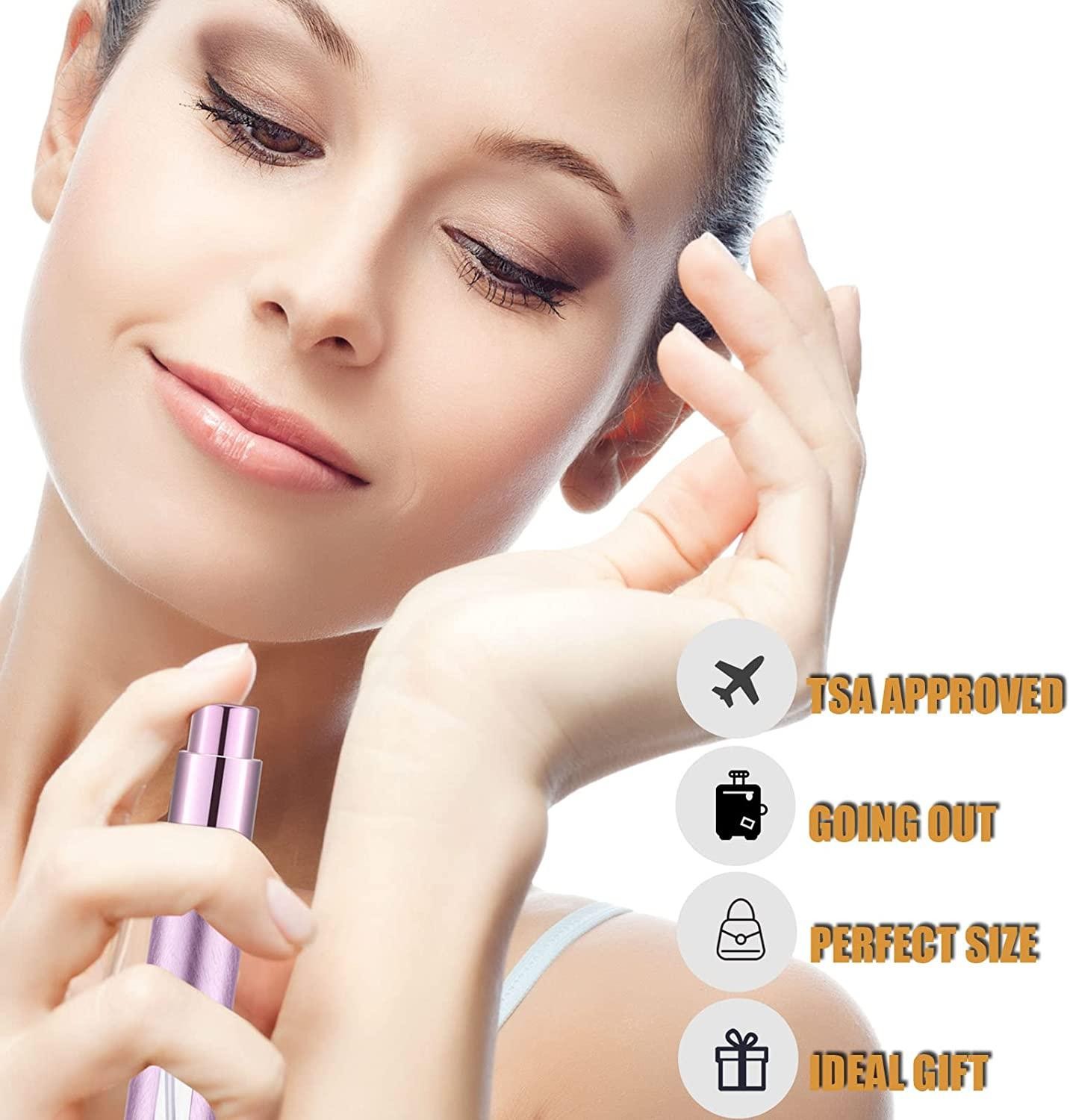 Travel Portable Refillable Perfume Atomizer Bottle 12ML Scent Pump Spray Empty