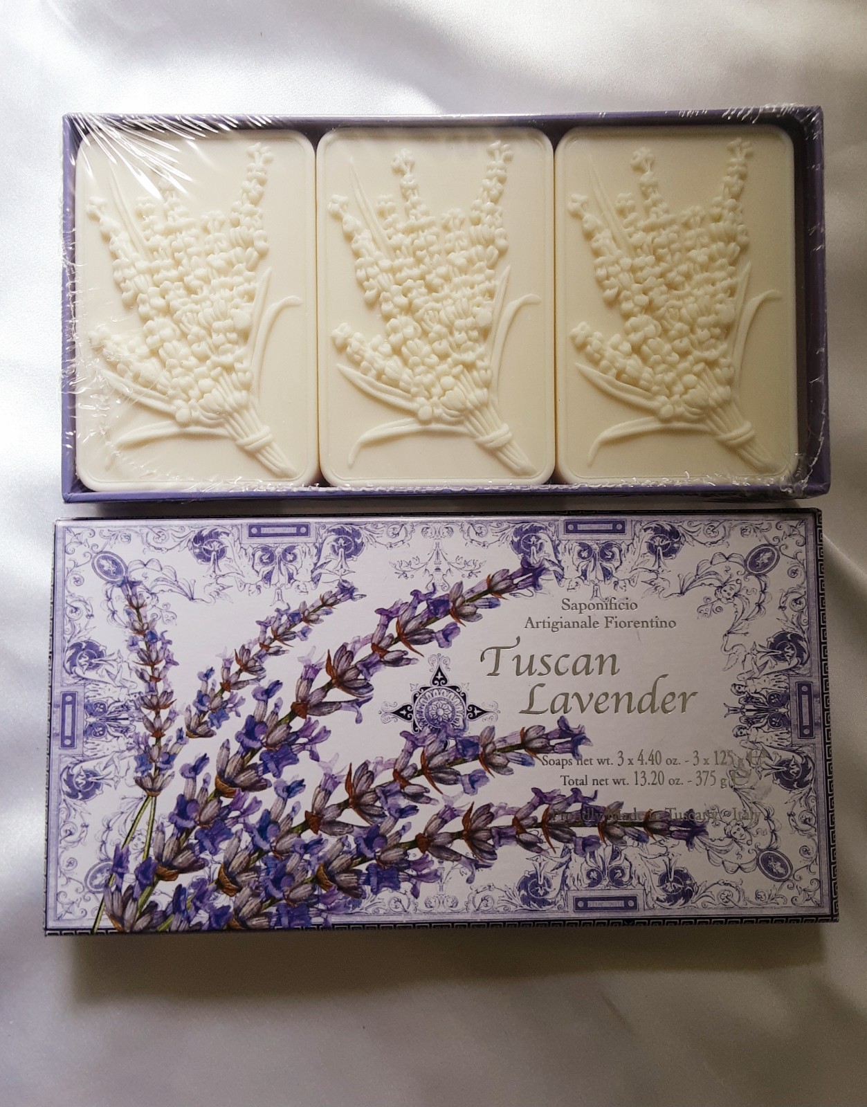 Saponificio Artigianale Fiorentino Tuscan Lavender 3 x 4.40oz Soap Bars