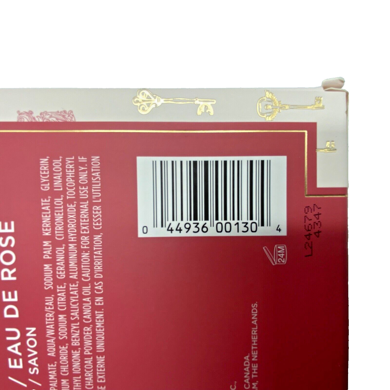 Crabtree & Evelyn Rosewater & Evelyn Rose Heart Shaped Bar Soap 14oz (4×3.5oz)