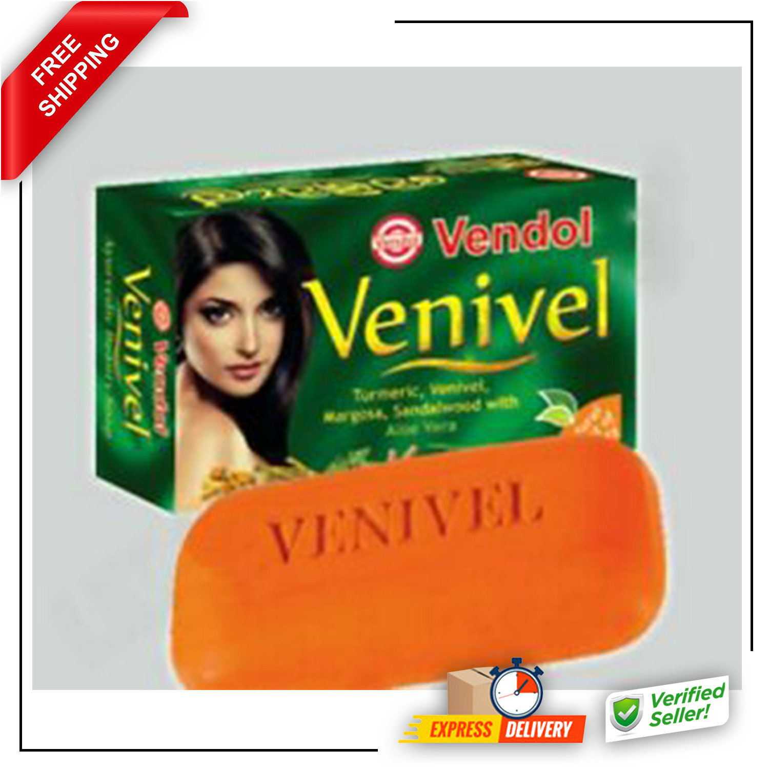 VENDOL VENIVEL SOAP Herbal Ayurvedic Beauty Care Soap 80g – NATURAL Soaps Ceylon