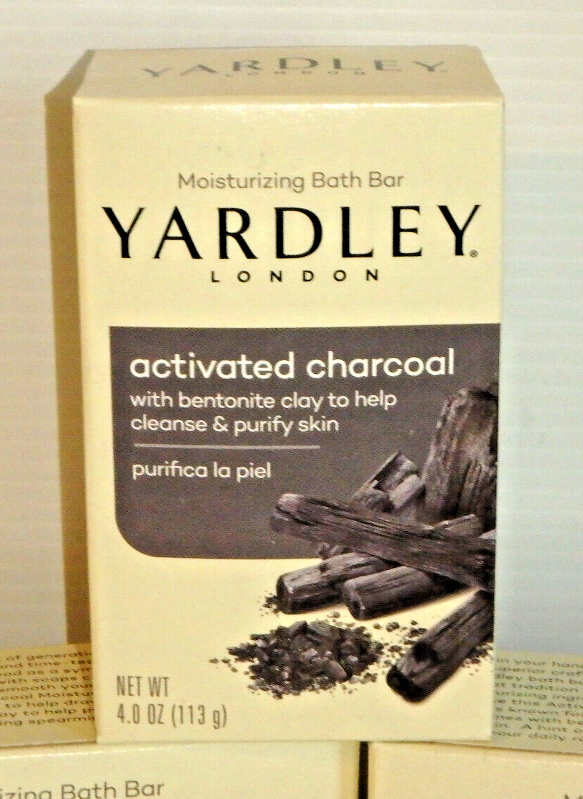 Lot of 3 Yardley’s Activated Charcoal Nourishing Bath Bar, 4.0 oz ea. Purifying