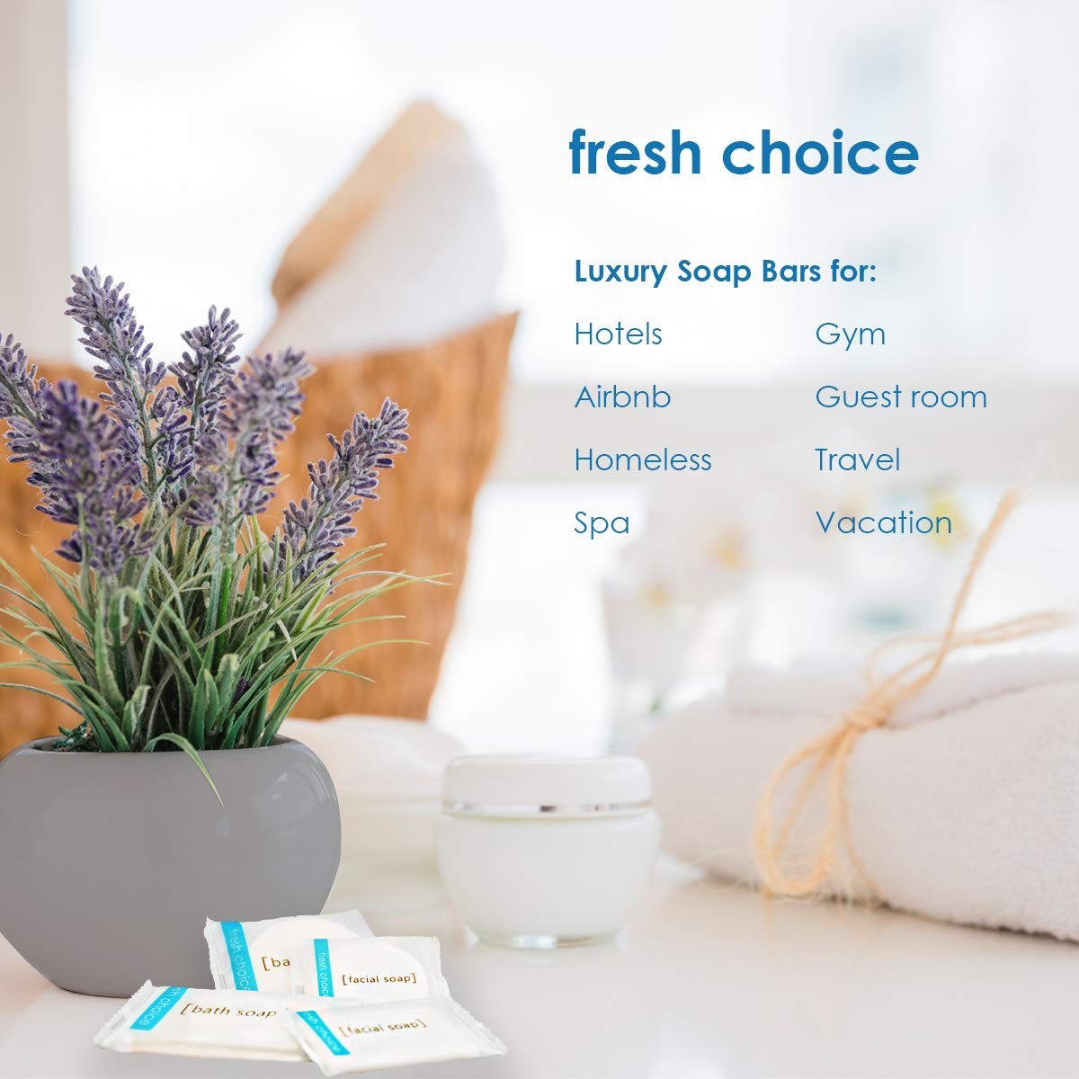 500-Pack Mini Bar Soaps for Hotels & Vacation Rentals
