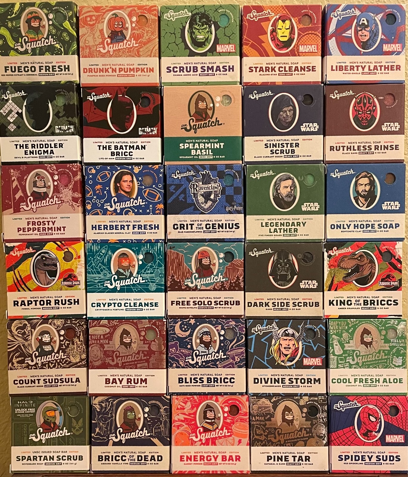 Dr. Squatch Assorted Limited Edition & Standard Scents, Star Wars, Free Shipping
