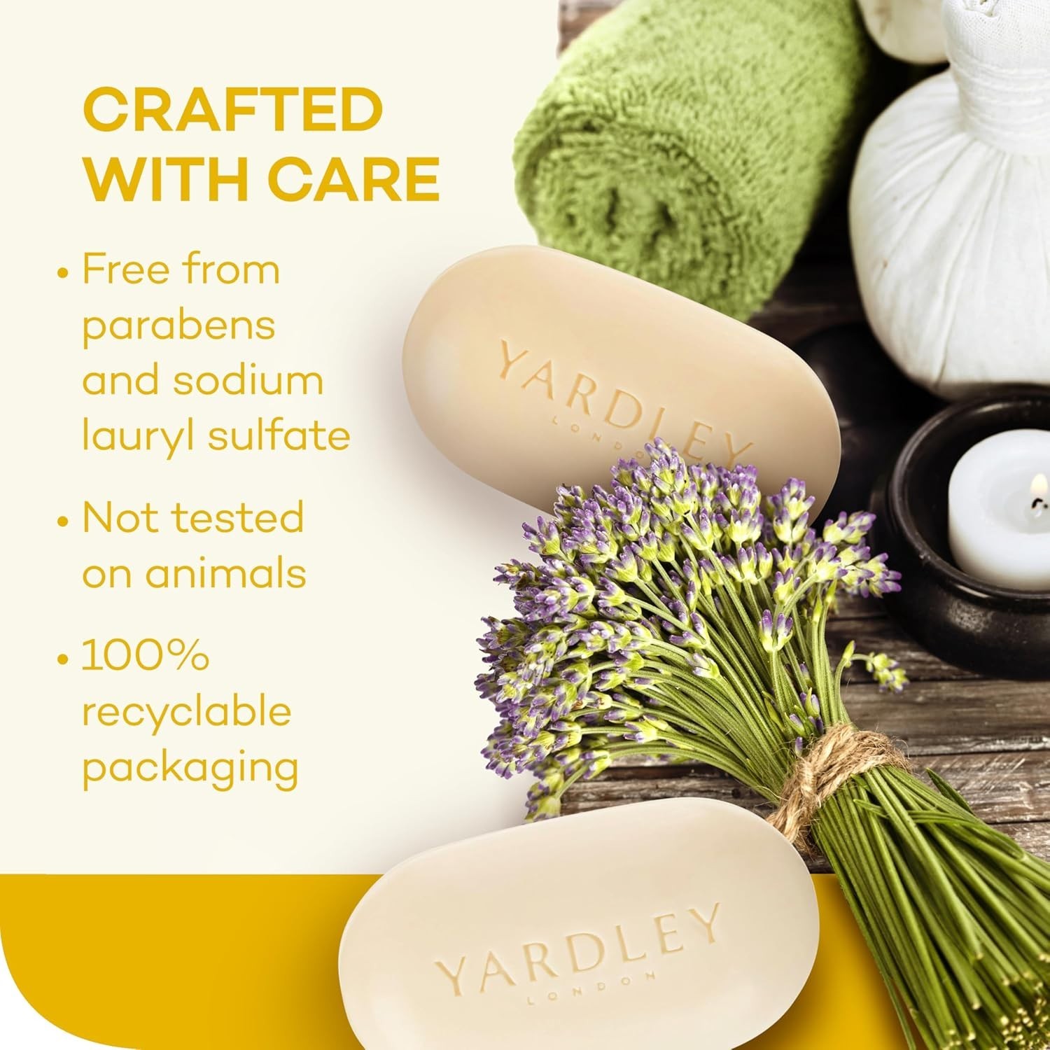 London Lemon Verbena Naturally Moisturizing Bath Bar – 4.25 oz of Luxury