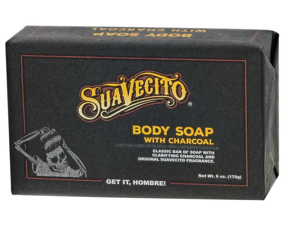 Suavecito Shower Bar Body Soap Original With Charcoal