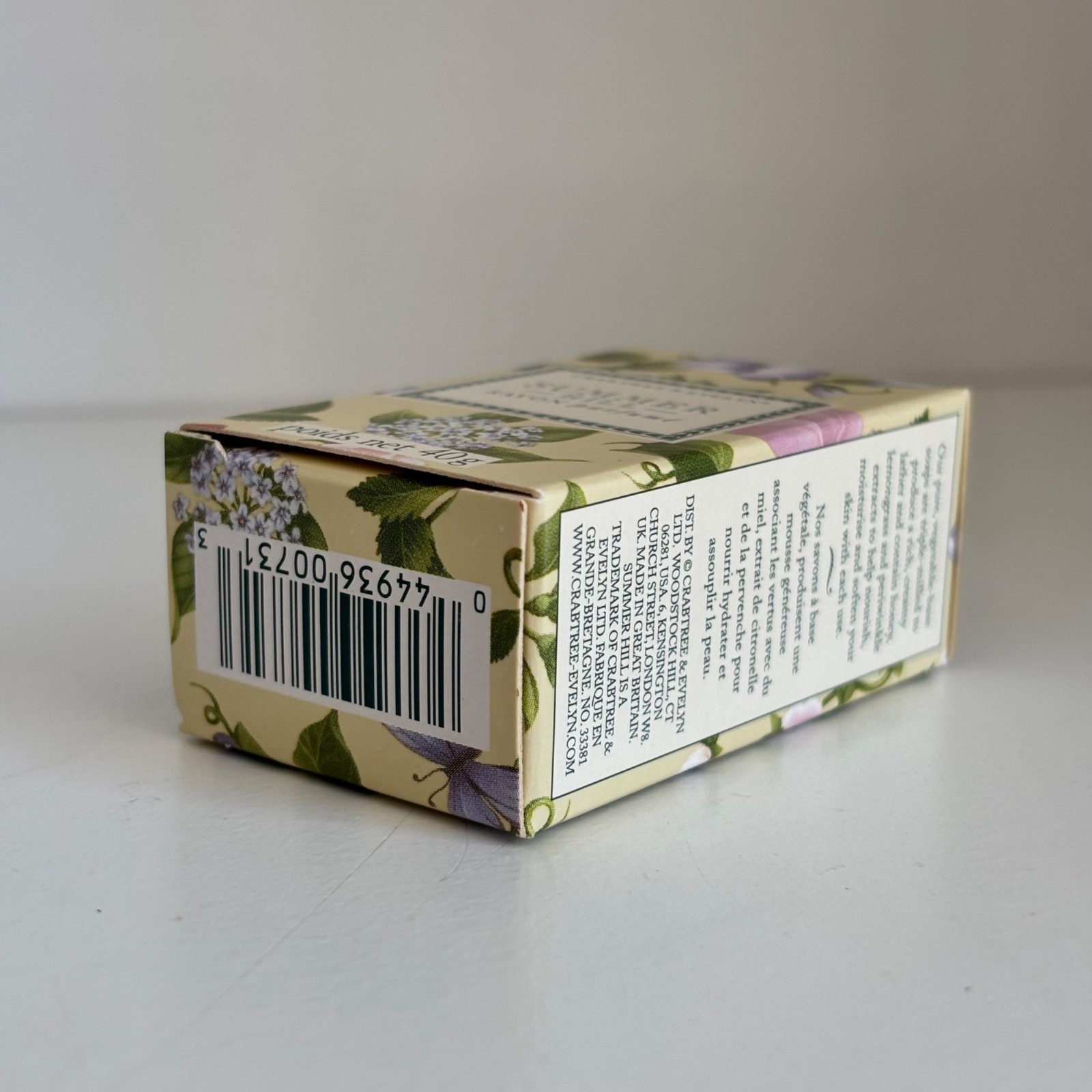 Crabtree & Evelyn Summer Hill Soap ORIGINAL 1.4 Oz Set of 2 Travel Size New