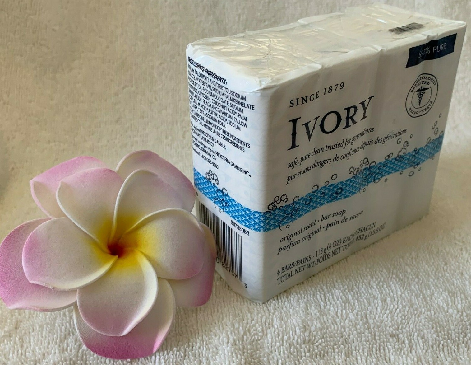 IVORY CLEAN***Original***99.44% PURE CLEAN SOAP (4 BARS)~~4 OZ/EACH~~NEW~~SEALED