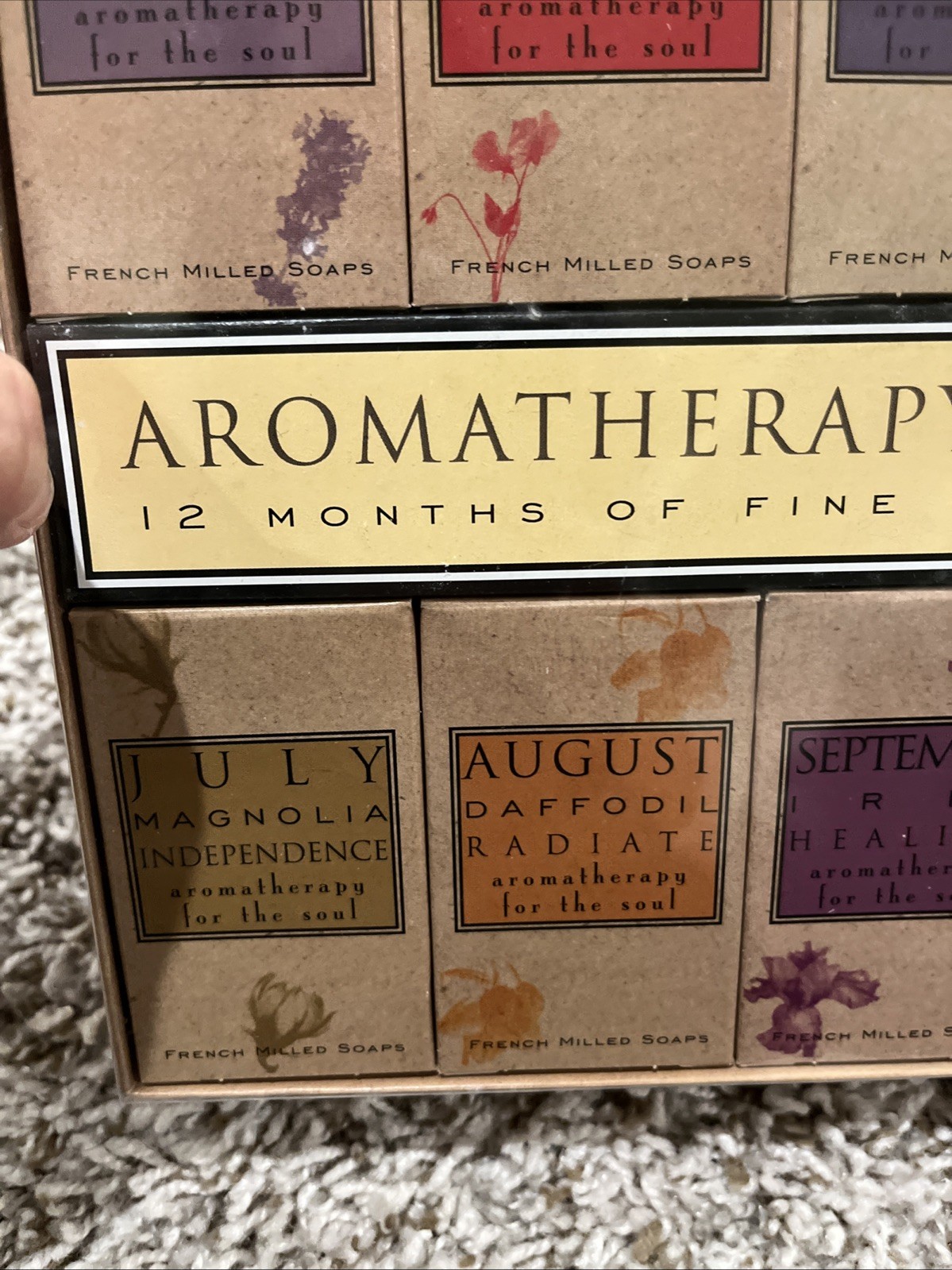 Aromatherapy Remedy Series 12 French Milled Soaps Calm Soothe New Made In USA
