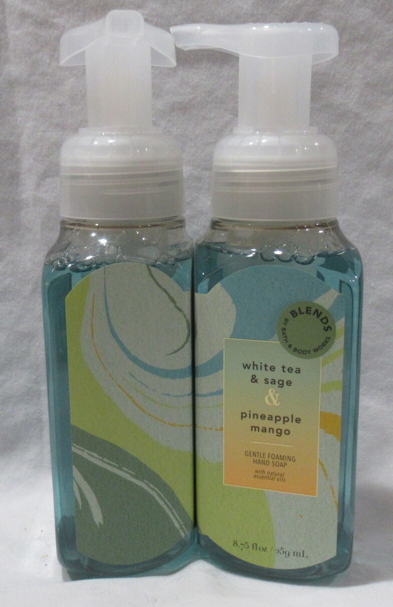 BLENDS by Bath & Body Works Foaming Hand Soap WHITE TEA & SAGE + PINEAPPLE MANGO