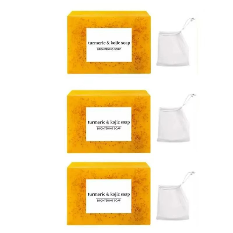 Turmeric Hand Made Soap, Lemon Kojic Acid Soap, Shower and Facial Soap