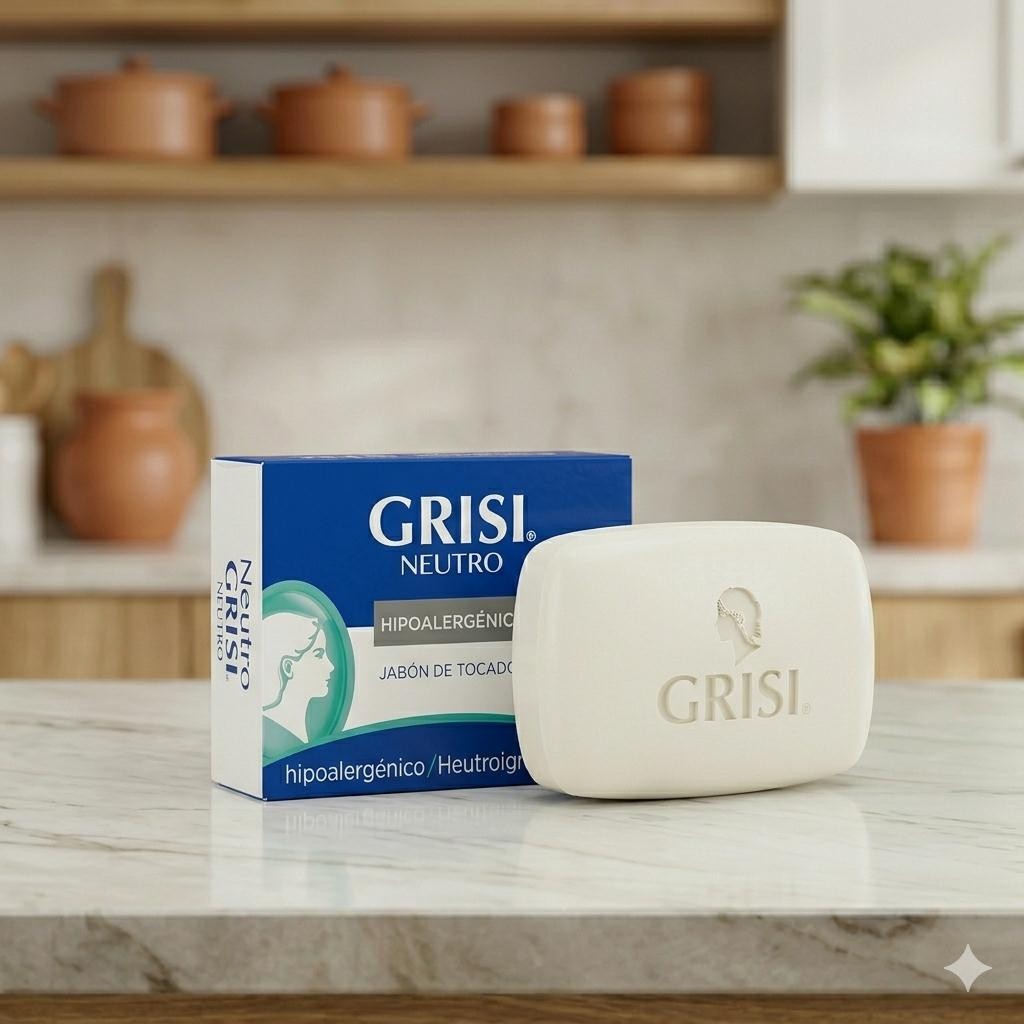 3 Pack–NEW – Free Shipping Neutro Grisi Neutral Soap Bar 3.5 oz -Cleanser