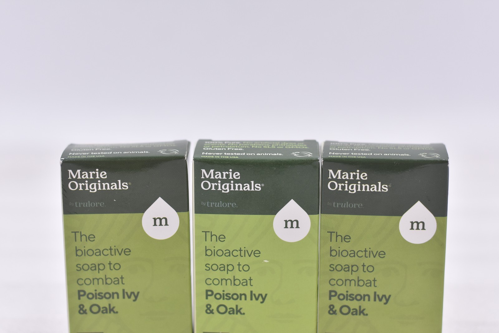 Lot of 3 Marie Originals The Bioactive Poison Ivy & Oak Soap 2.9oz