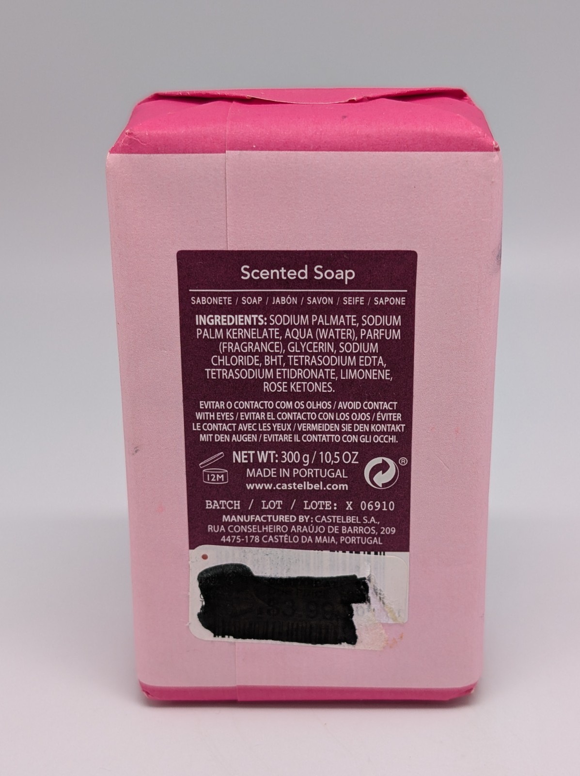 Castelbel Season to Sparkle Winter Berries Scented Bar Bath Soap Xmas – 10.5 oz