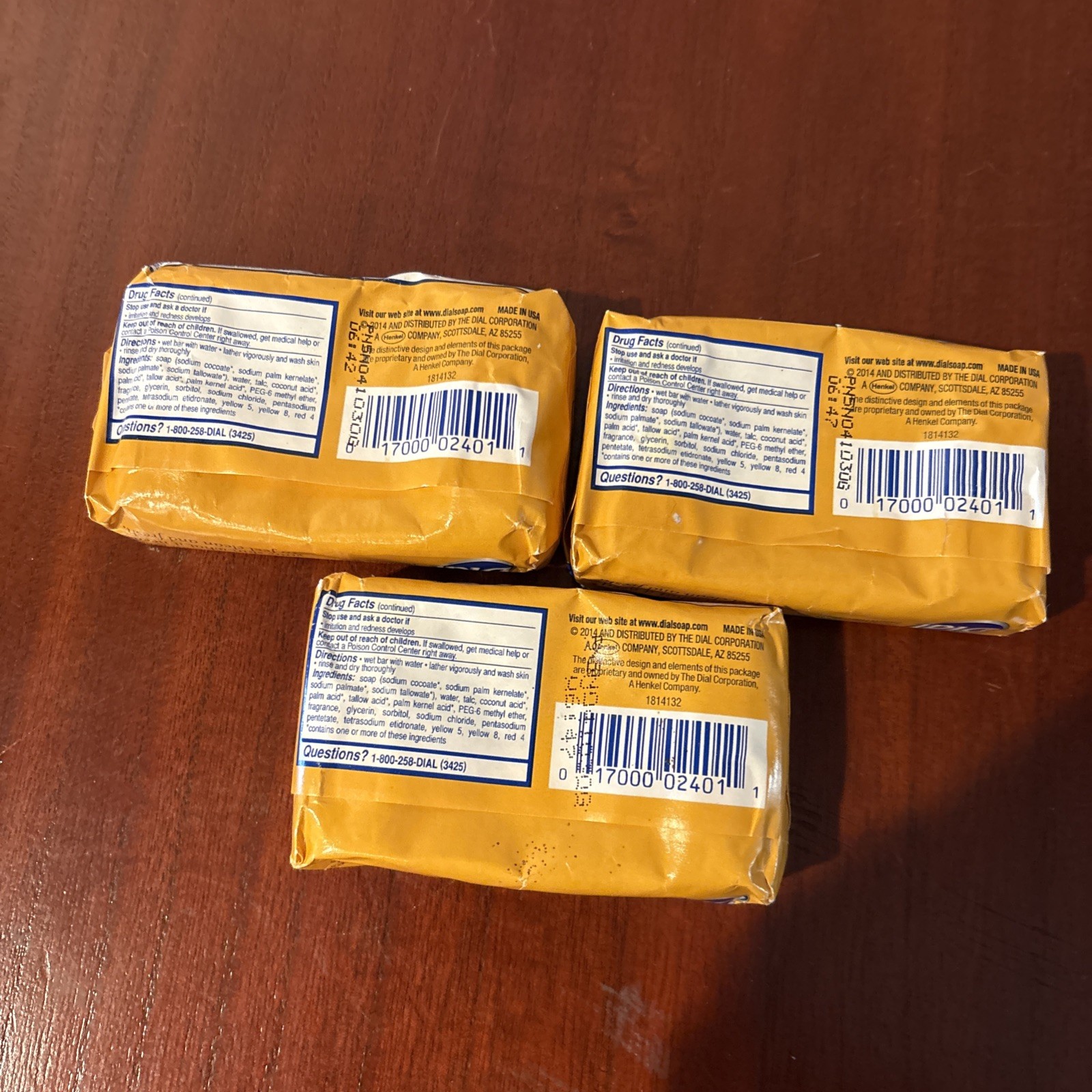 Dial Bar Soap Lot Of 3 Gold – 4 oz Fast Shipping