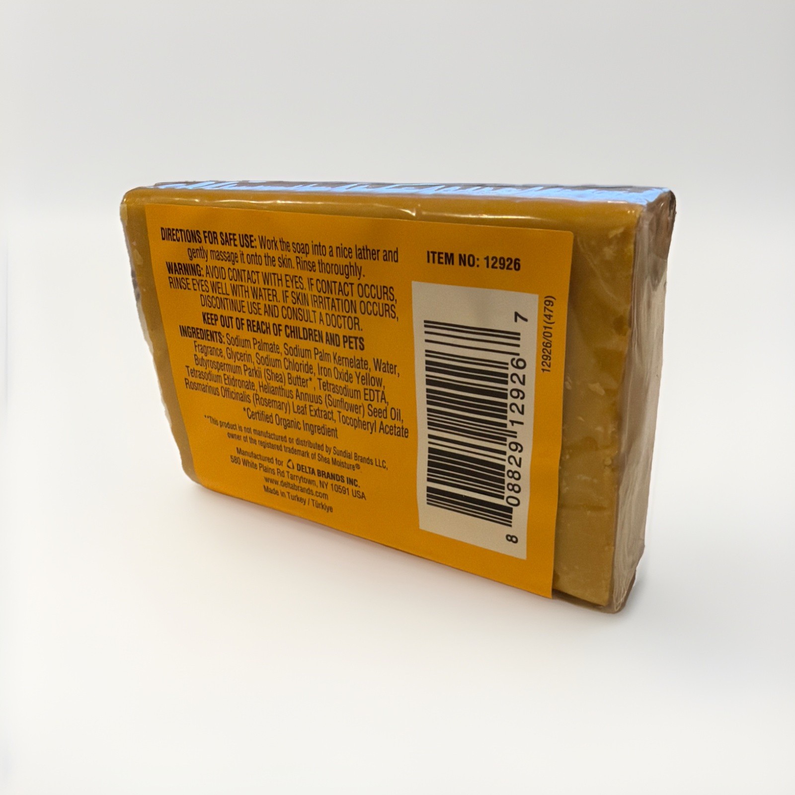 Personal Care 2× Shea Moisture African Black Soap & RAW BUTTER SOAP 4 Oz