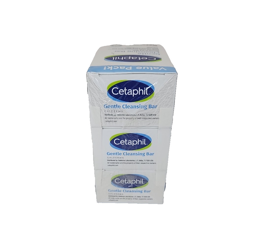 Cetaphil Gentle Cleansing Bar For Dry Normal Sensitive Skin 3 Pack 4.5 oz Bars