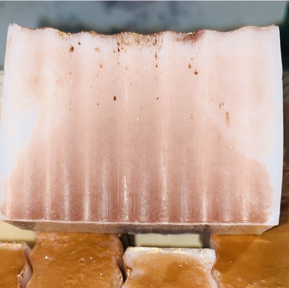 exfoliate and moisturizer organic soap oat milk honey and shea butter and roses