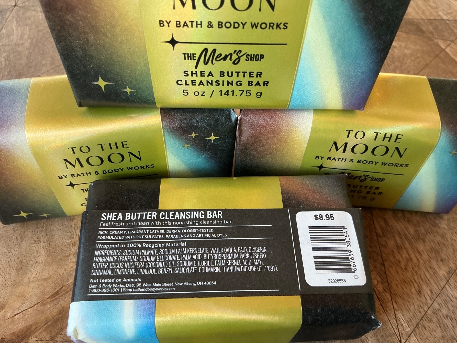 4 (FOUR) TO THE MOON 5oz Shea Butter CLEANSING SOAP BAR Bath and & Body Works