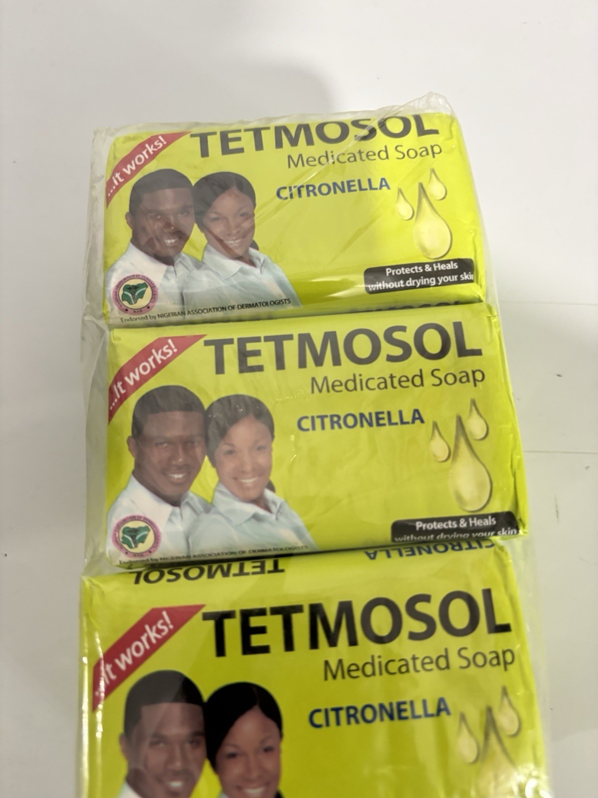 Tetmosol Citronella Medicated Soap Multipack 70g Green Solid Rectangular Bars