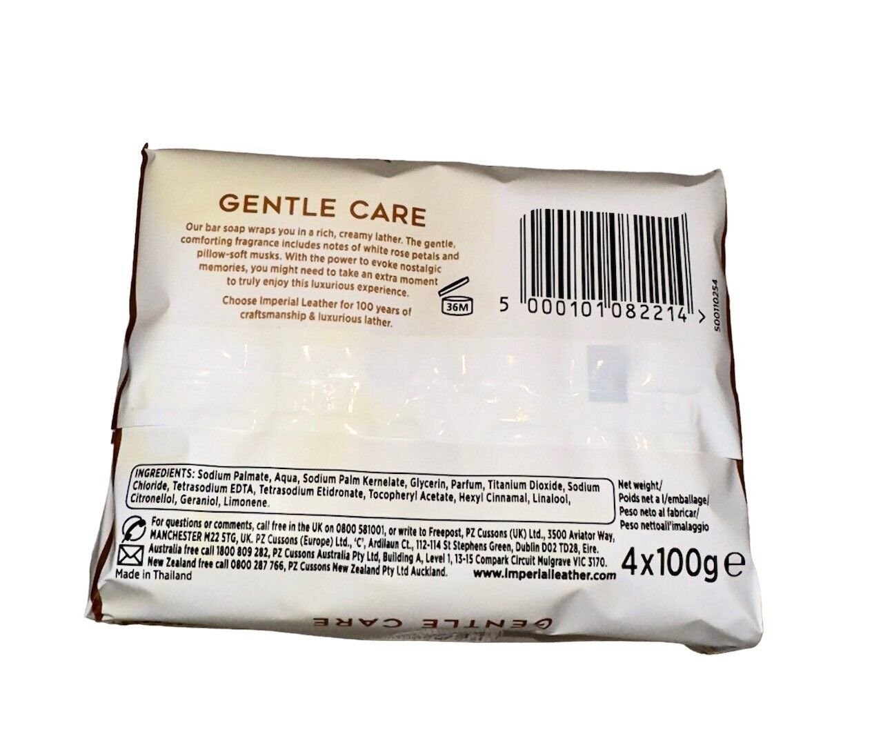 Imperial Leather Gentle Care Mild Soap for Sensitive Skin 4 x 100g