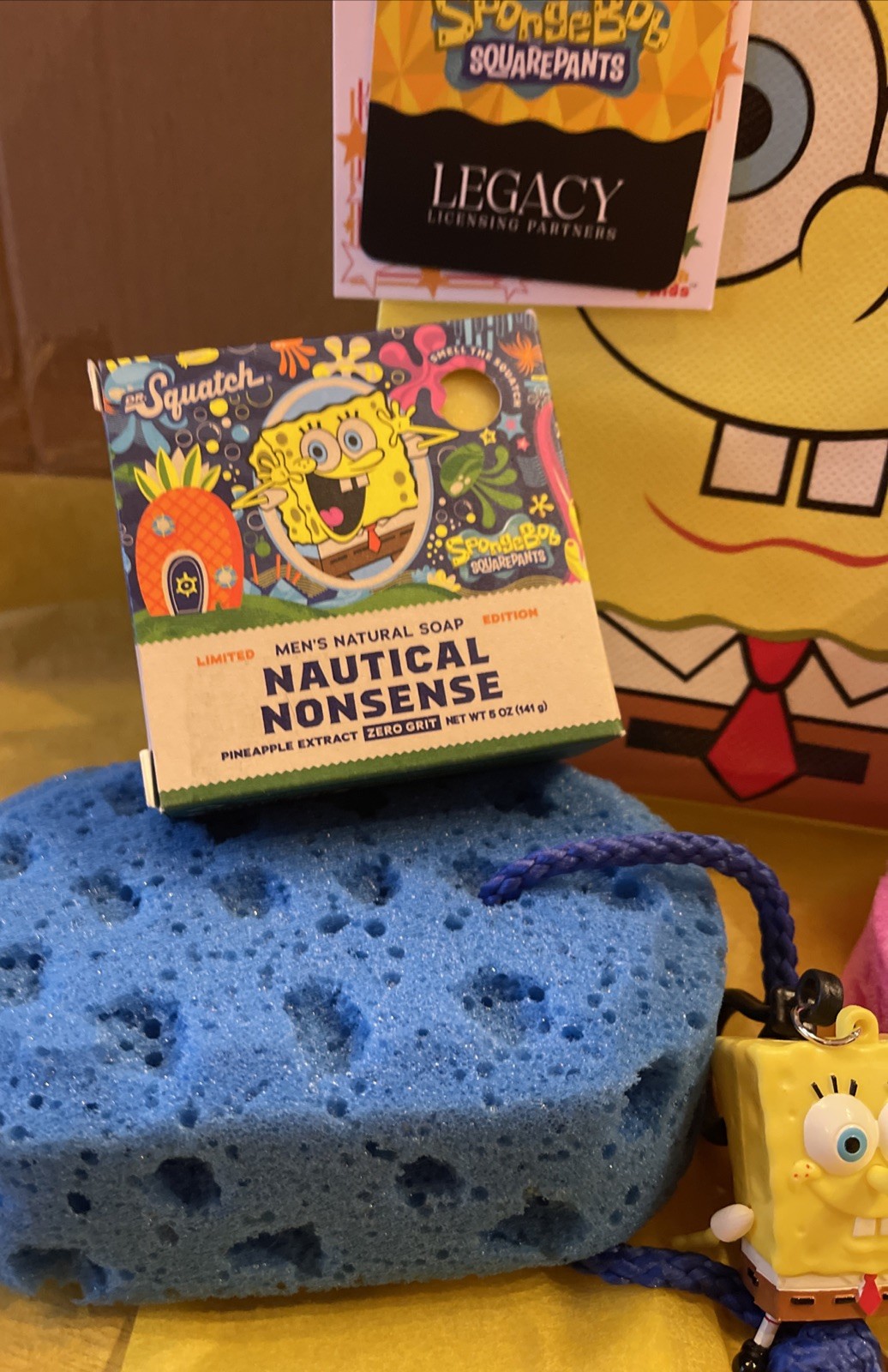 SpongeBob Nautical Nonsense & Sea Star Dr. Squatch Briccs Gift Set & 1 FIGURE