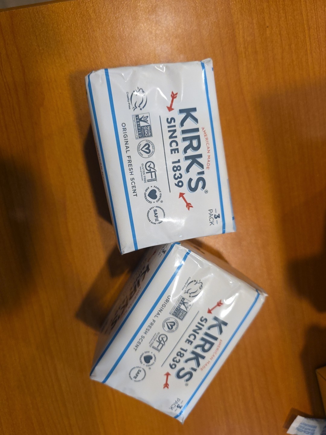 Kirk’s Castile Bar Soap – Made With Premium Coconut Oil, Original Fresh Scent, 6