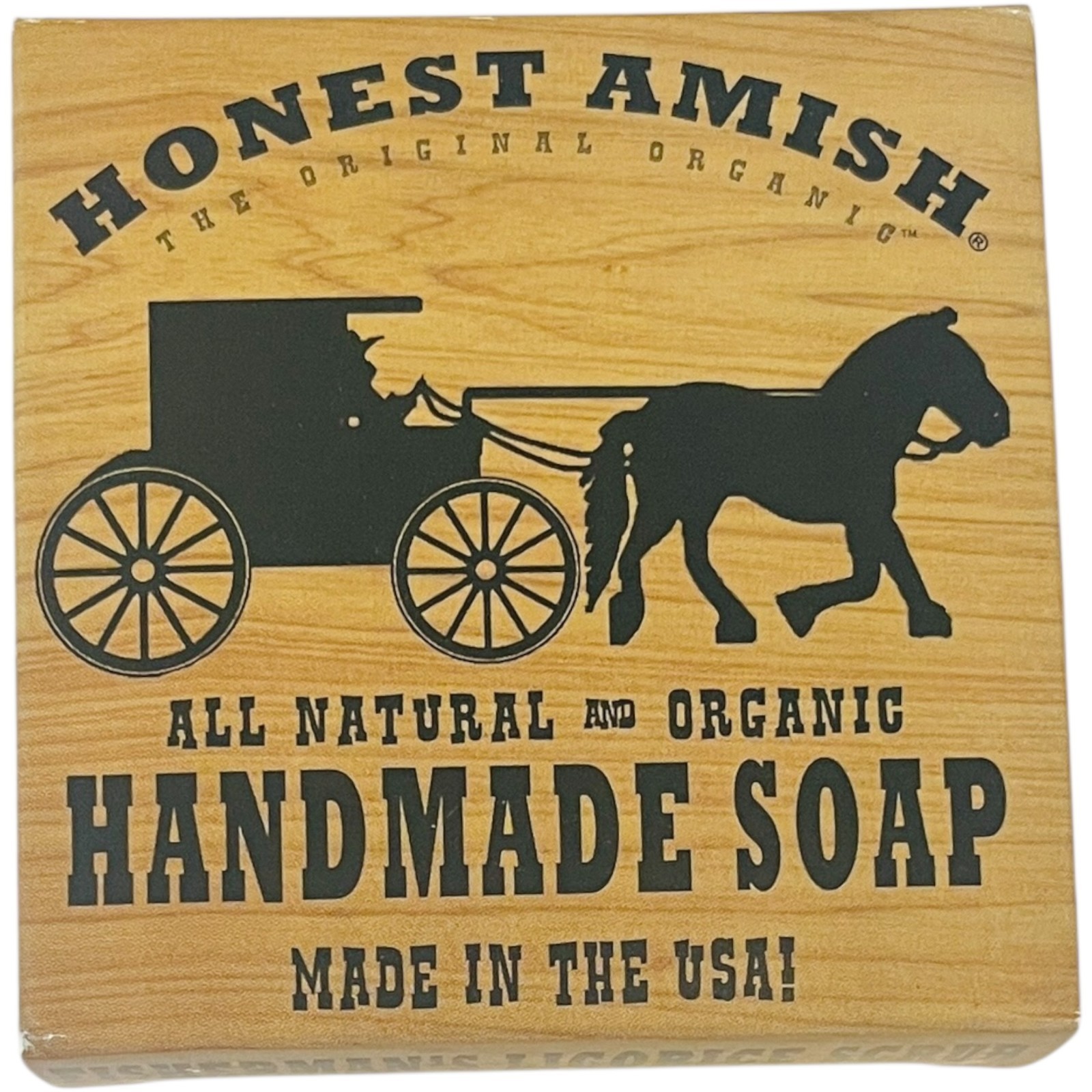 Honest Amish Handmade Soap – Fisherman’s Licorice Scrub