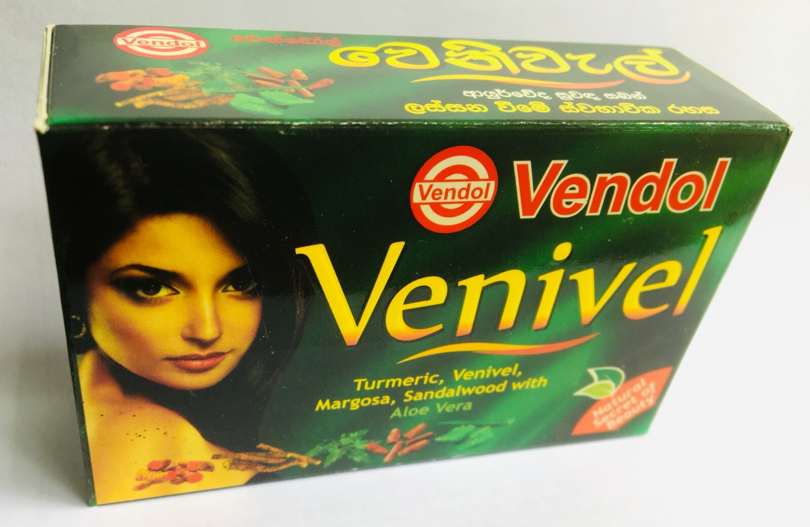 VENDOL VENIVEL HERBAL AYURVEDIC BEAUTY SOAP 80g NATURAL SRI LANKA