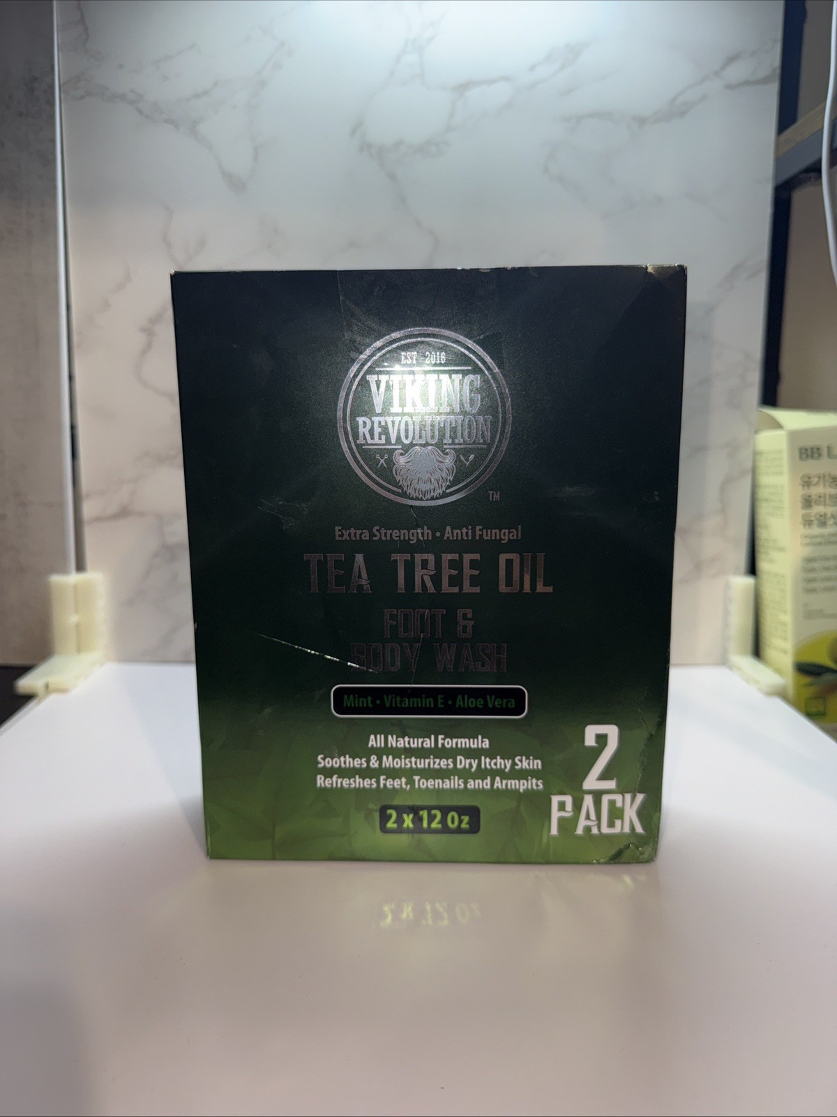 Viking Revolution Tea Tree Oil Body Wash Soap for Men – 12 Fl Oz (Pack of 2)