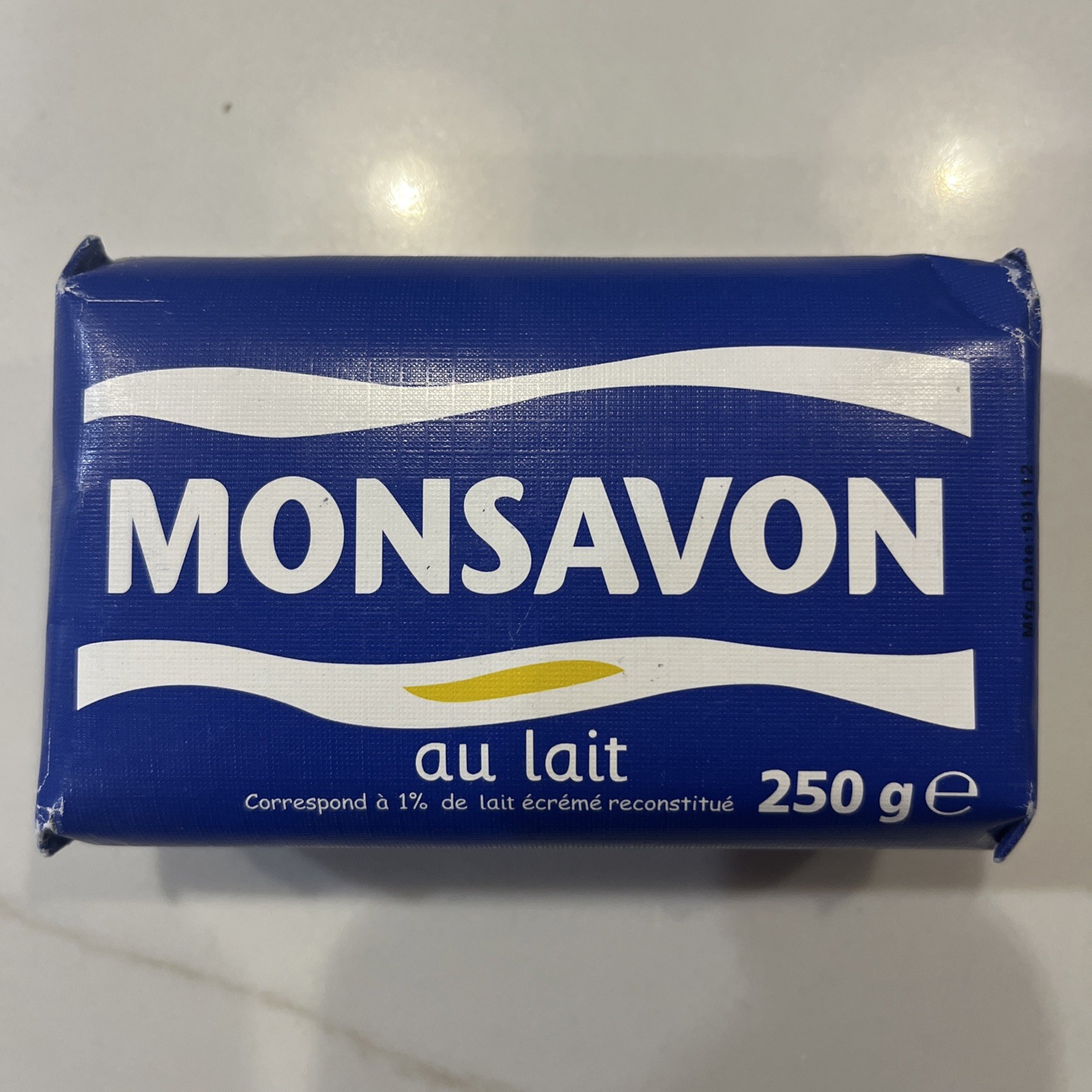3pc Monsavon au lait Soap Bar Parfum Lavande Lavender 250g Each 750g Total