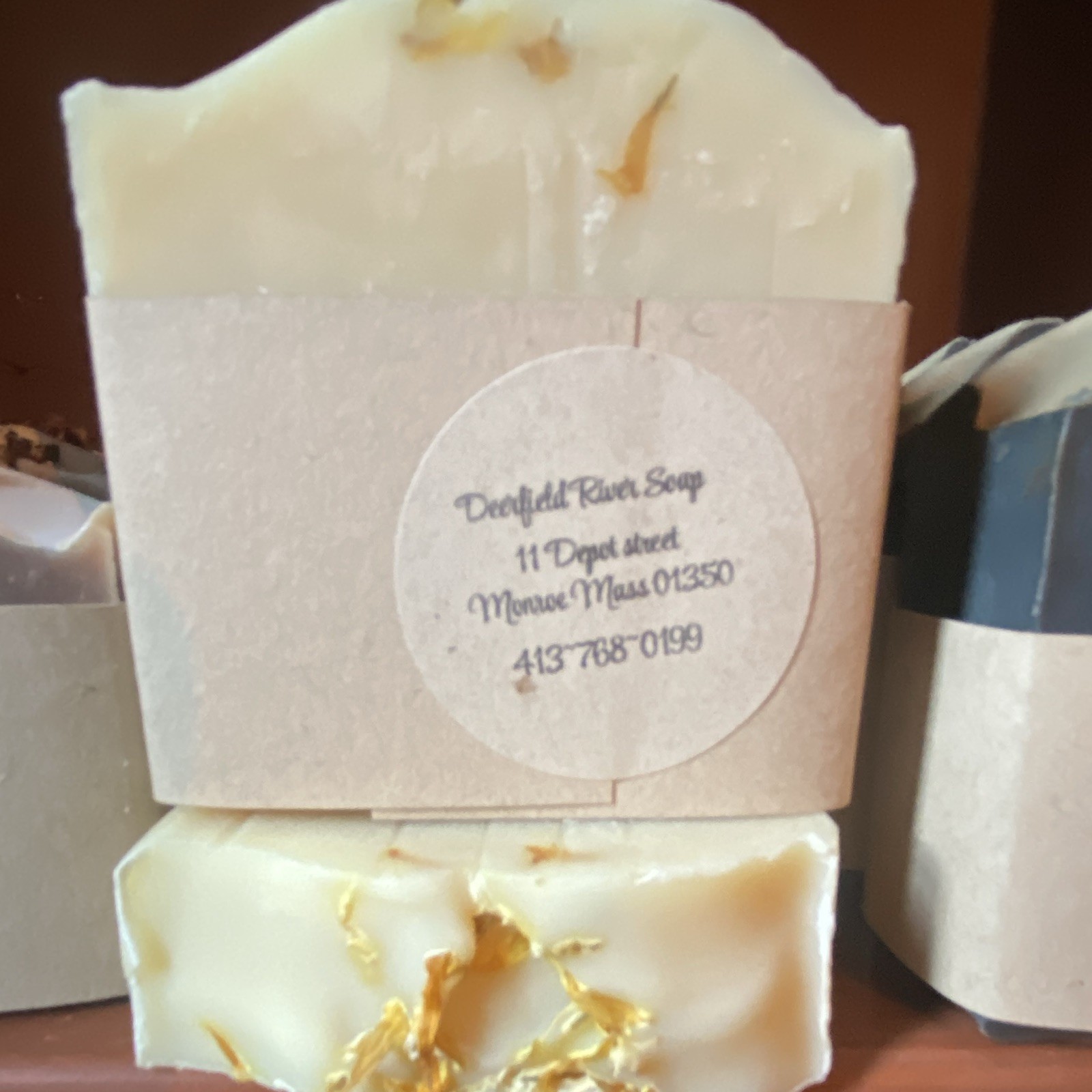 Deerfield River Soap Handmade Body Bar Soap Calendula Tallow & Coconut Oil 4 oz