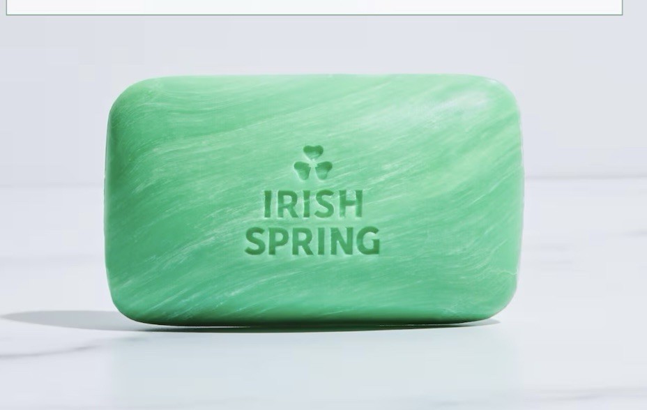 Irish Spring Classic Original Bar Soap 2 Bars 3.2 oz Each Total 6.4 oz