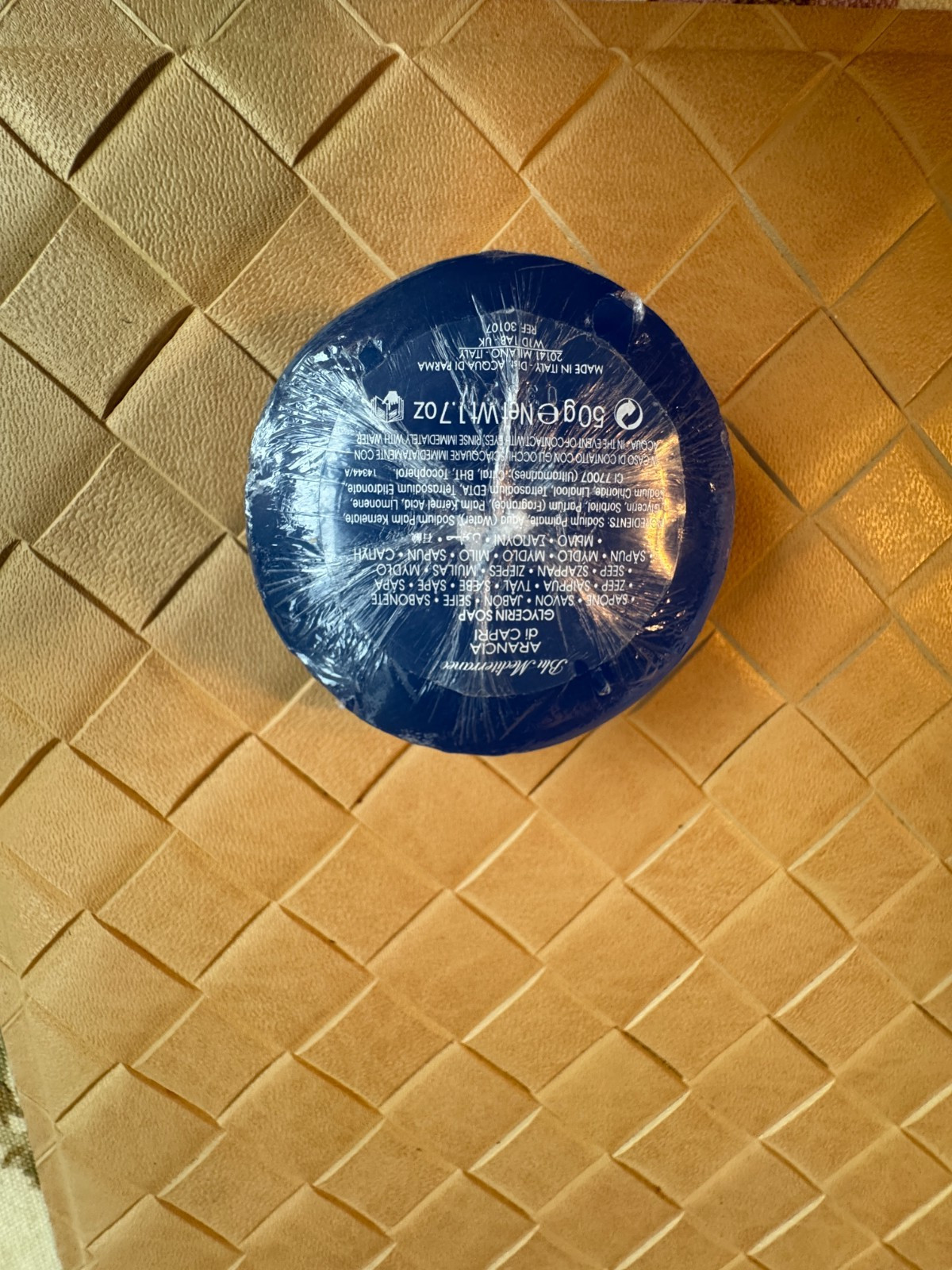 Acqua di Parma Blu Mediterraneo Arancia di Capri Glycerin Soap 1.7 oz New Rare