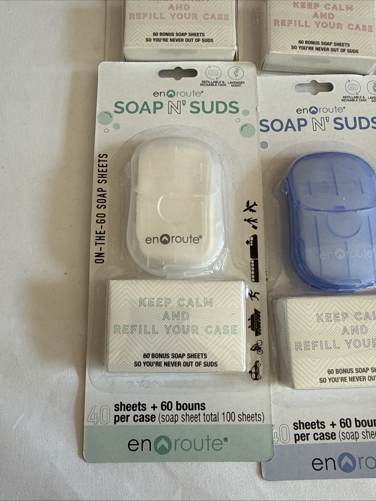 Soap N’ Suds Soap Sheets/Strips For Washing Hands Case 40 Sheets + 60 Bonus 8 Pk