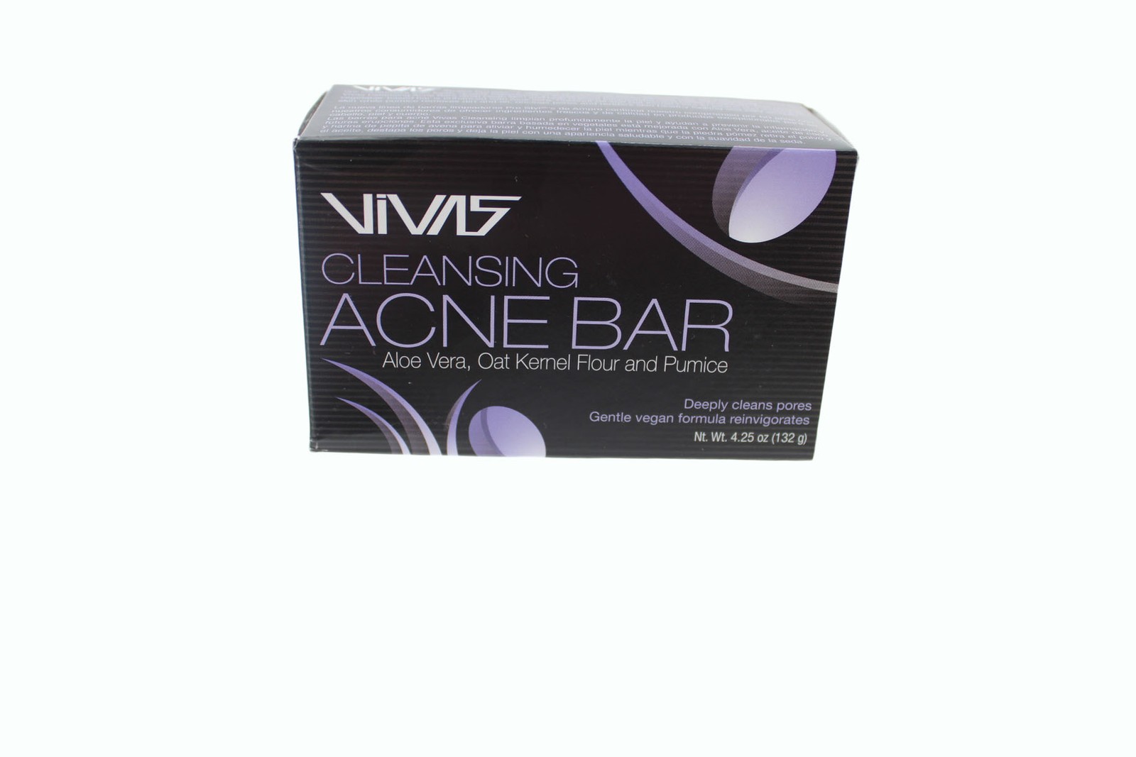 Acne Soap Vivas by Ampro Acne Cleansing Bar with Aloe Vera Oat Kernel Flour 4.25