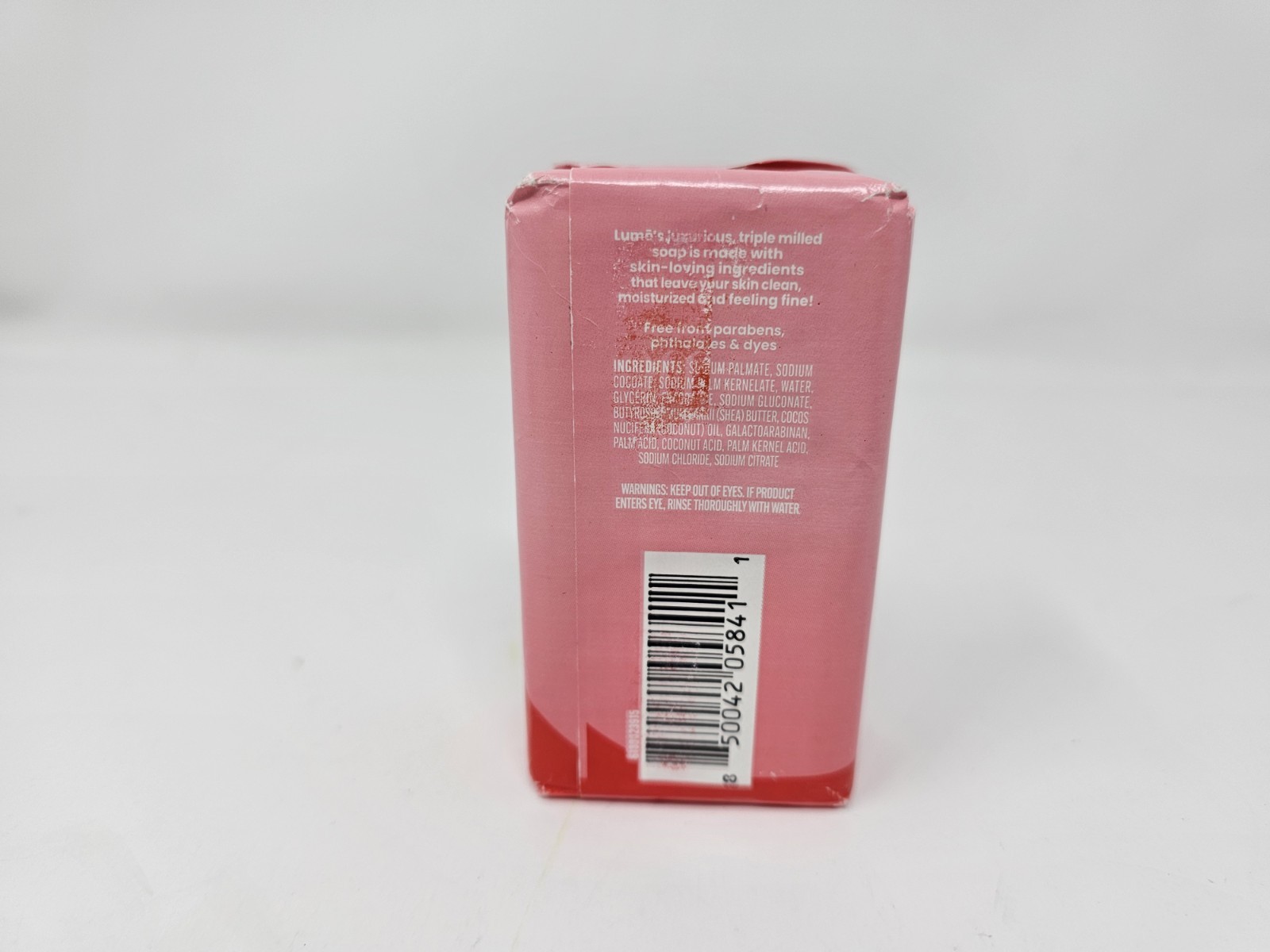 Lume Triple Milled Soap Peony Rose 5 oz Rich Moisture Gentle Cleansing