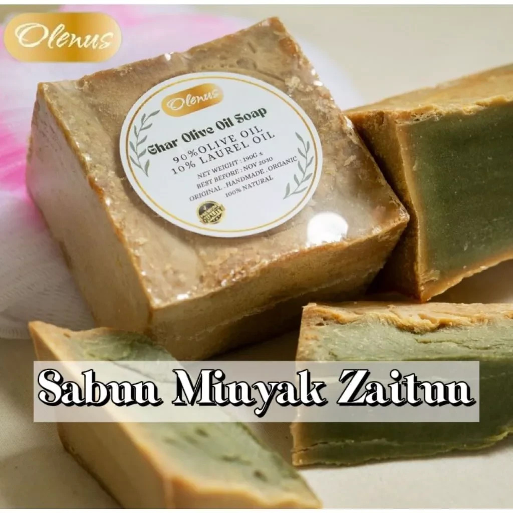 Olenus Ghar Olive Oil Soap – 90% Olive Oil, 10% Laurel Oil – Organic & Natural