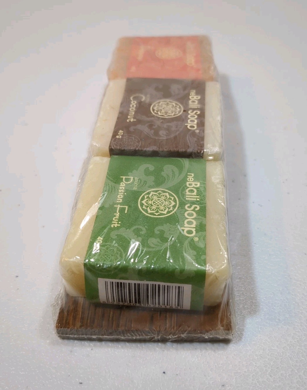 Natural 3 Bar Soap Set neBali Soap Papaya Coconut Passion Fruit Unisex 40g Each