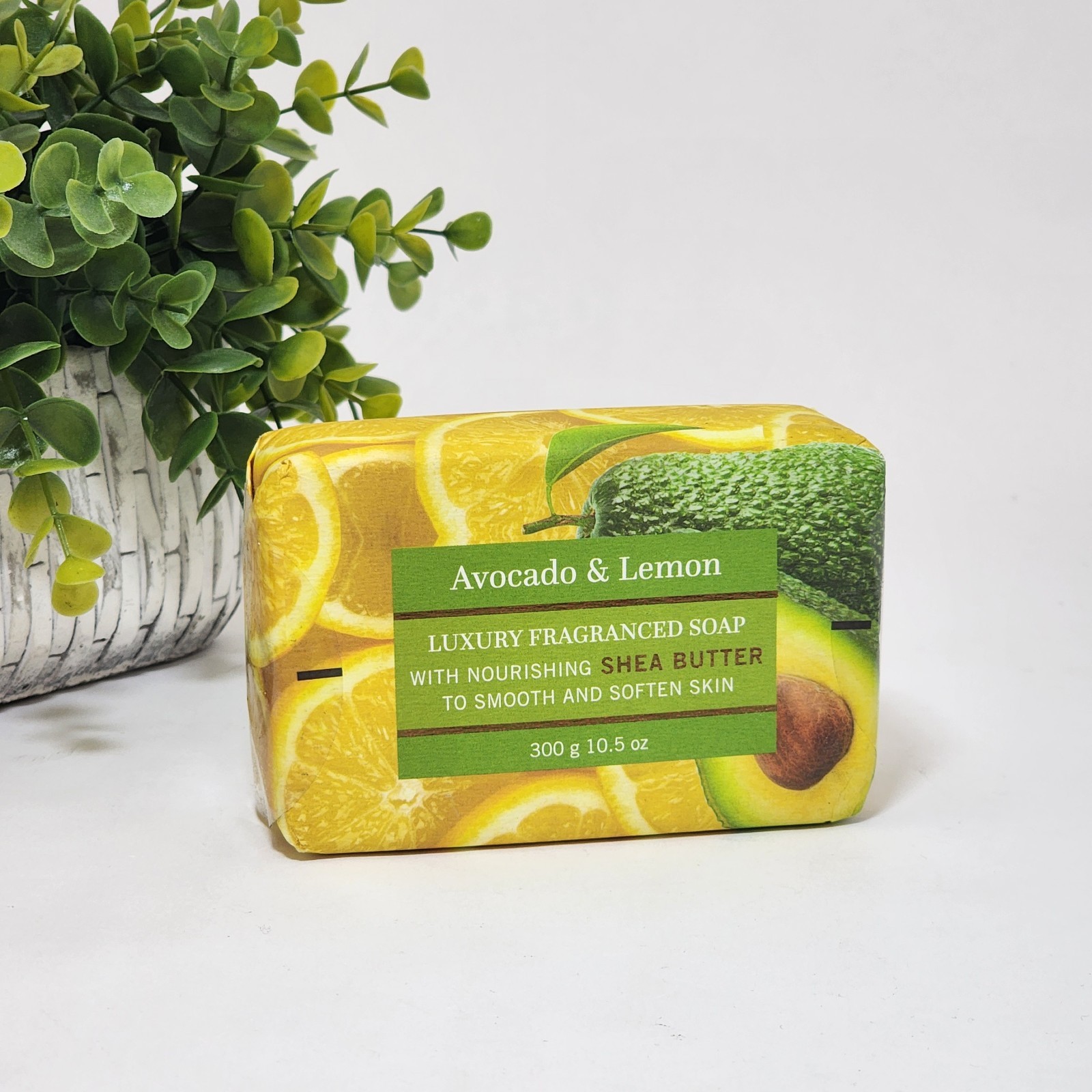 Two Oceans Avocado and Lemon Scented Soap Bar Made with Shea Butter 10.5 oz