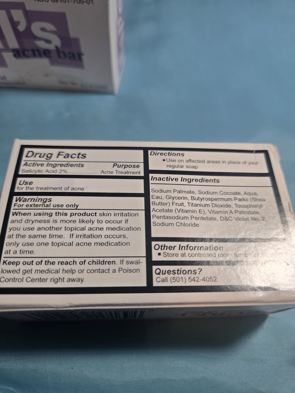 Acne Bar Dr. Sal’s Skin Care Soap Bar, Set Of 3 Burks Dermatologist New 3.5oz