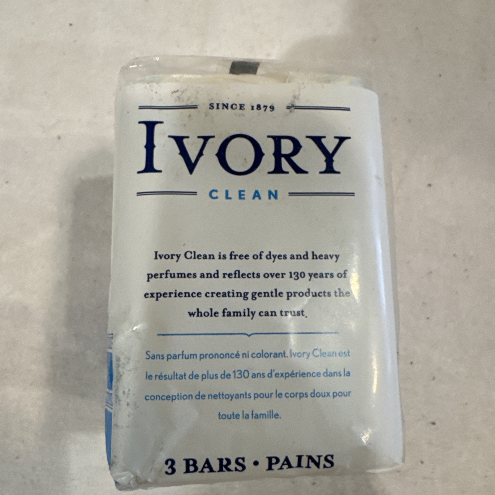 Ivory Pure 99 44/100% Simple Bar Soap (3 Bars) 9.5 oz Pack Vintage – Sealed NOS