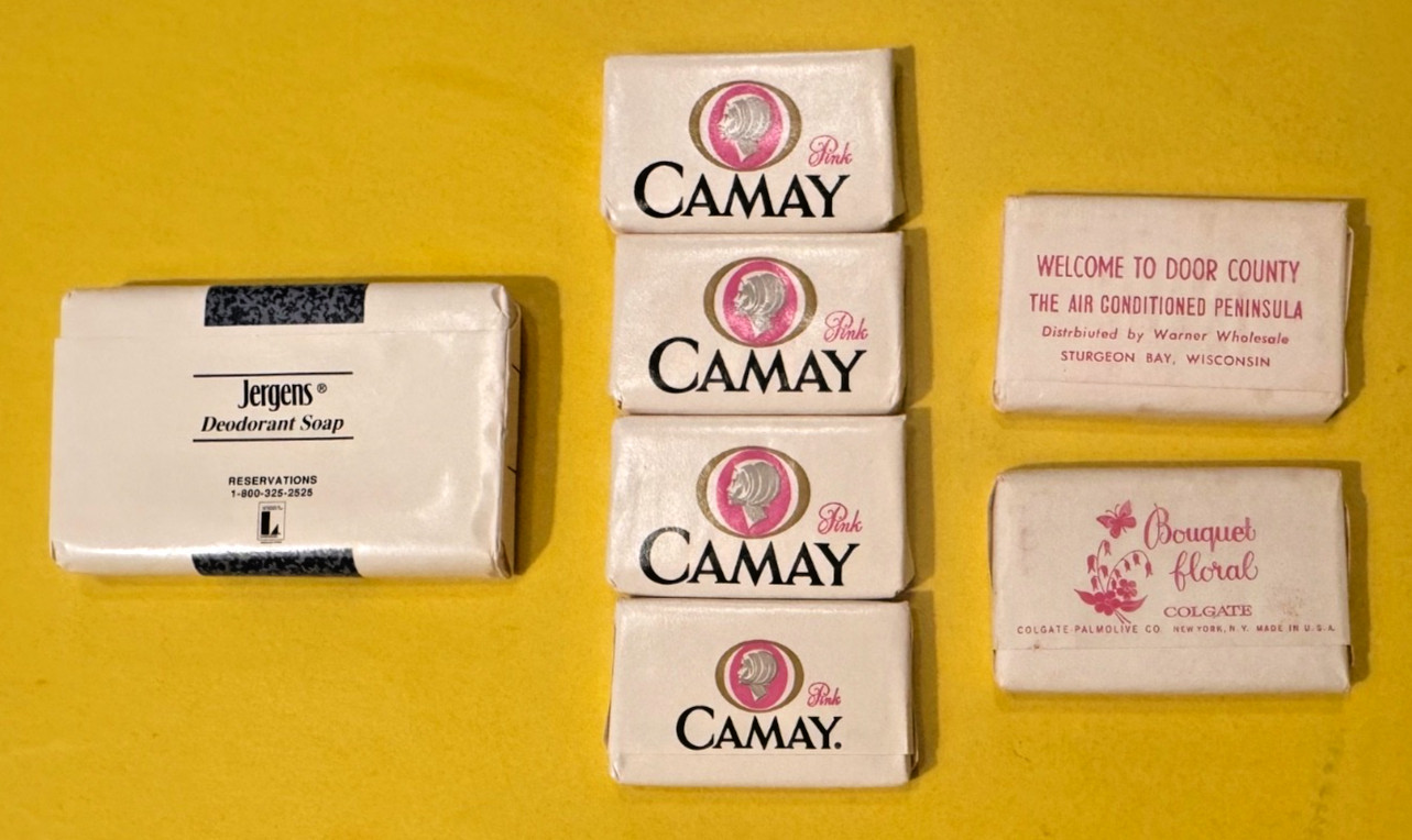 VTG Bar Soap Travel Size: Bouquet Floral Door County Sturgeon Bay, 4 Camay