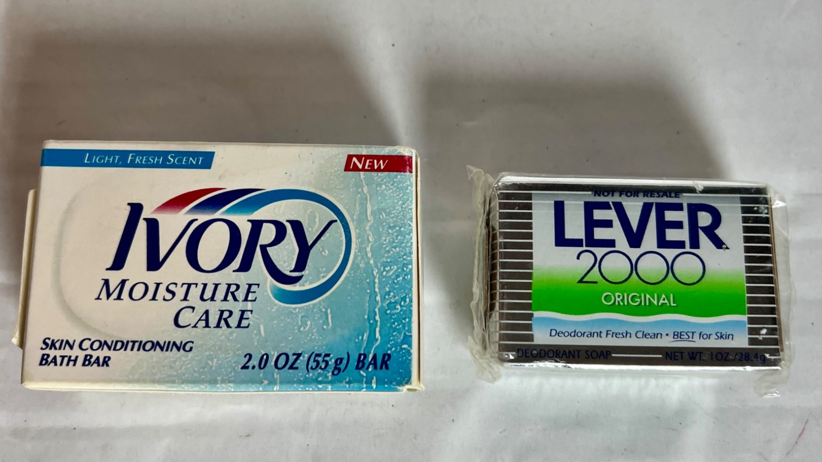 Vintage NOS Ivory Bar Soap 2oz & Lever 2000 Bar Soap 1oz Sample Sizes