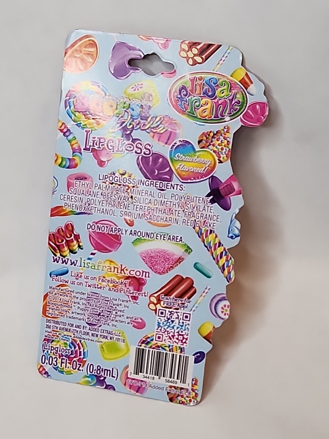 Lisa Frank Boost Doodle Lip Gloss Strawberry Flavored BRAND NEW AND RARE NOS