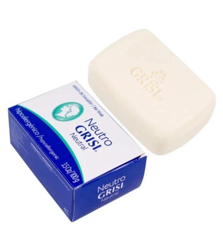 6 Pack Neutral Soap, Jabon Neutro, Grisi 3.5 Oz. X 6 Units